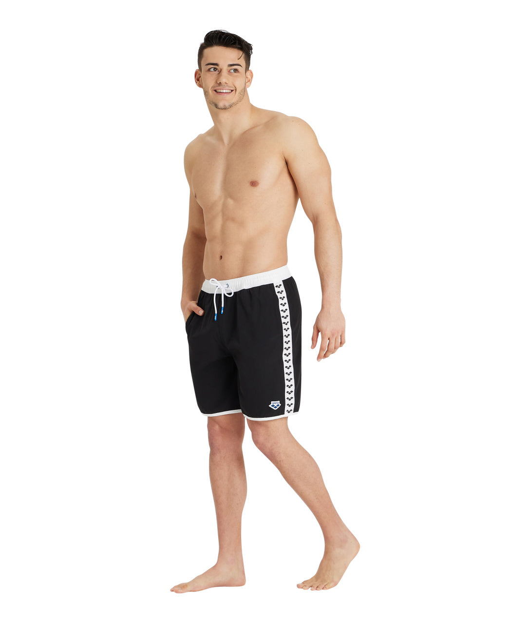 Bermuda Short Piscina/Playa Deportivo Hombre Arena Icons Team Stripe