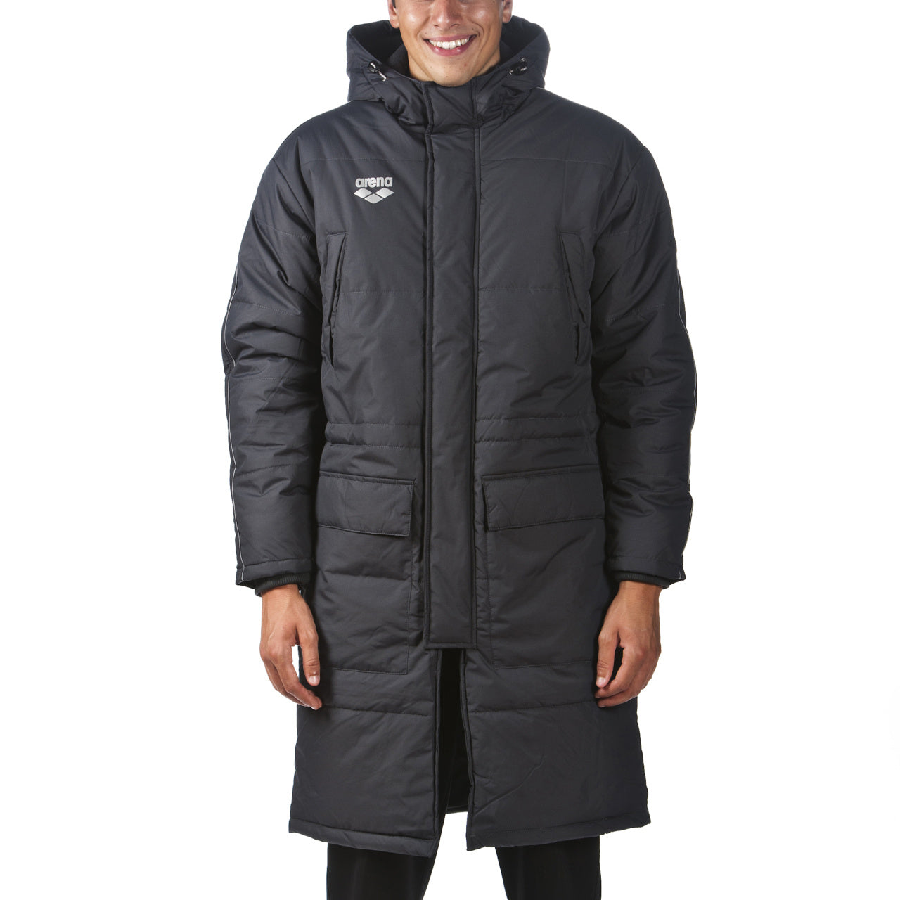 Campera Larga Deportiva Unisex Arena Team Line Collection Parka