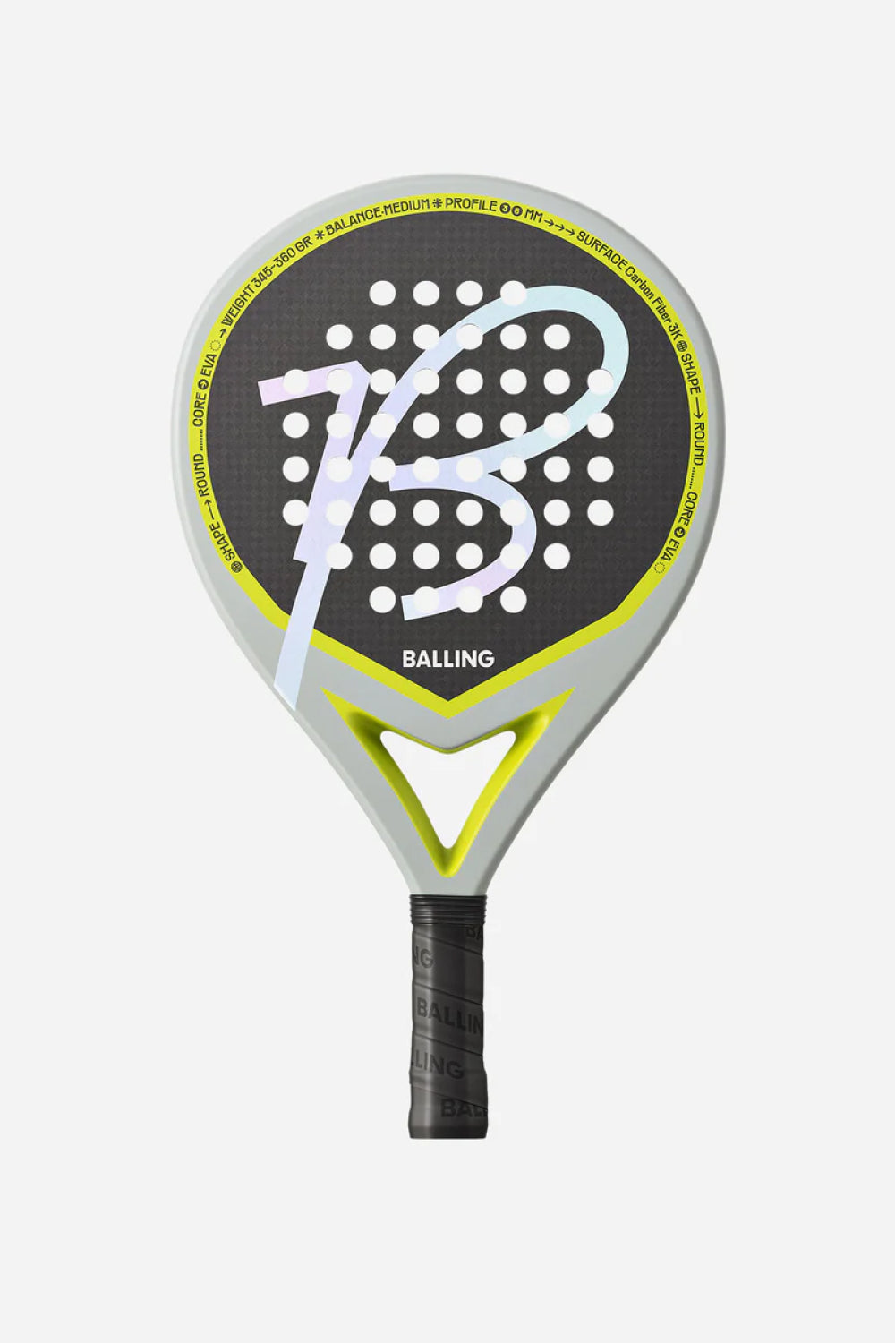 Paleta Pala de Pádel de Fibra de Carbono 3k Balling Mirage Teardrop 3K