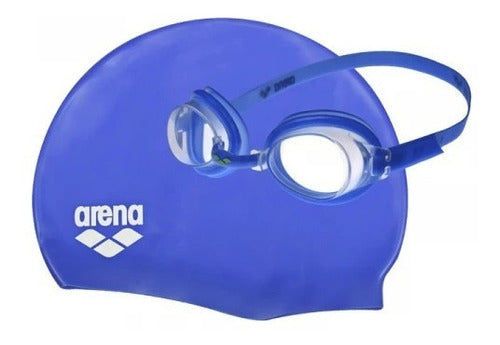 Set Lentes y Gorra De Natación Para Niños Arena Pool Junior Set