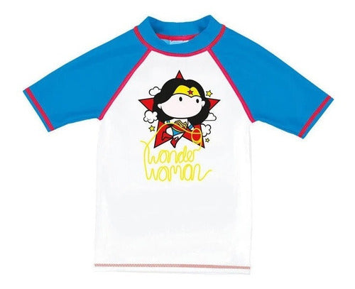 Lycra Remera De Manga Corta Con Protección UV Para Niña Arena Wonder Woman Kids UV Short Sleeve Tee