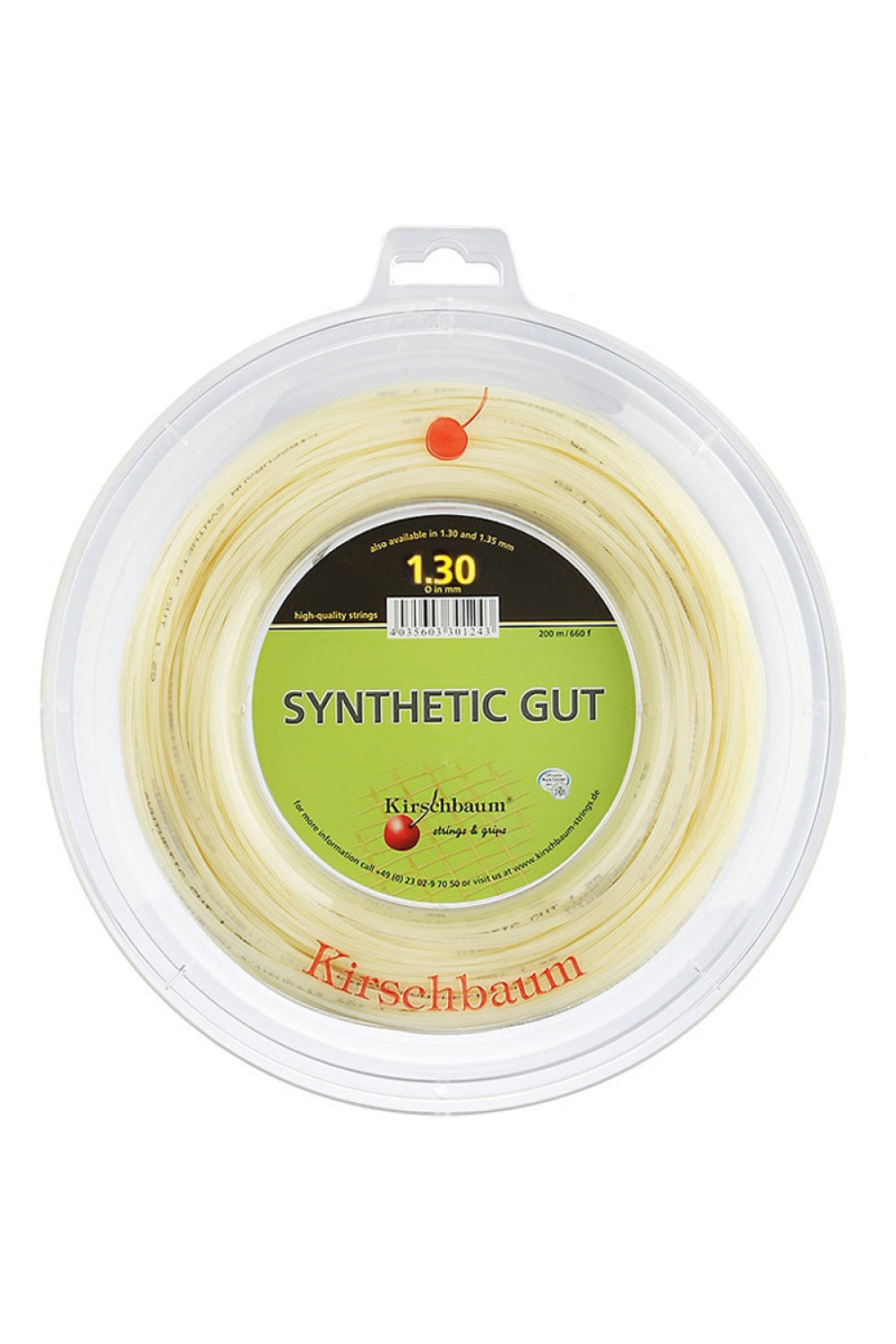 Rollo Encordado para Raqueta de Tenis Kirschbaum Reel Synthetic Gut