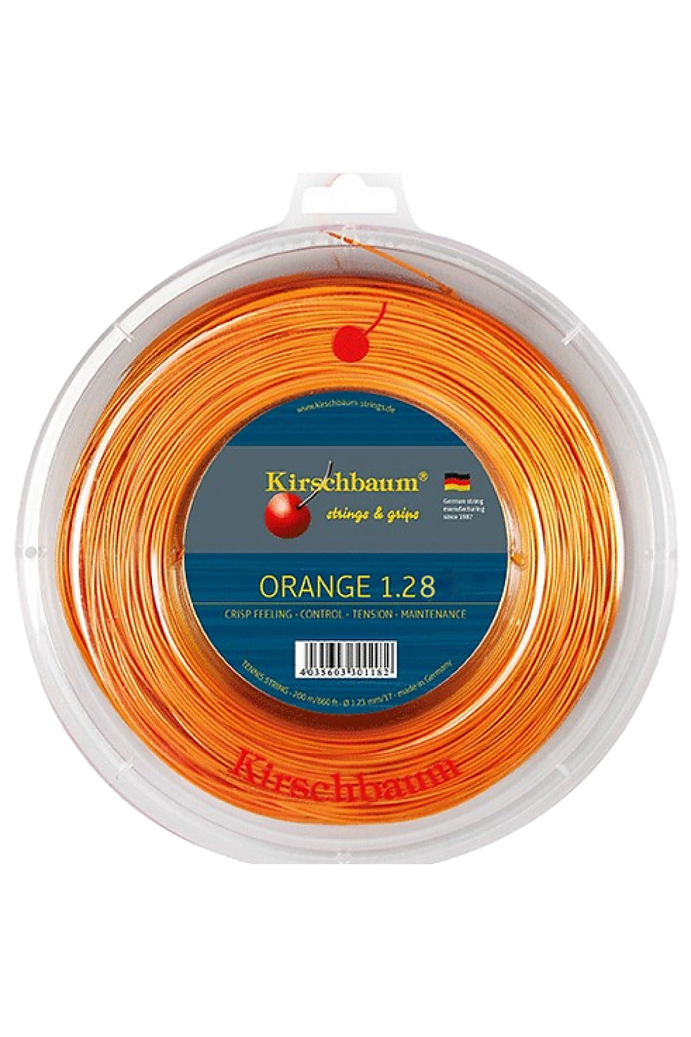 Rollo Encordado para Raqueta de Tenis Kirschbaum Reel Super Smash Orange