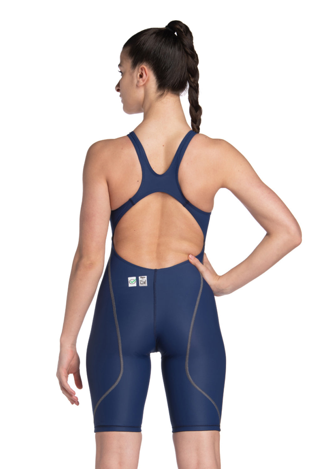 Malla De Competicion Para Mujer Arena Women's Powerskin St Next Full Body Short Leg Open Back Racesuit