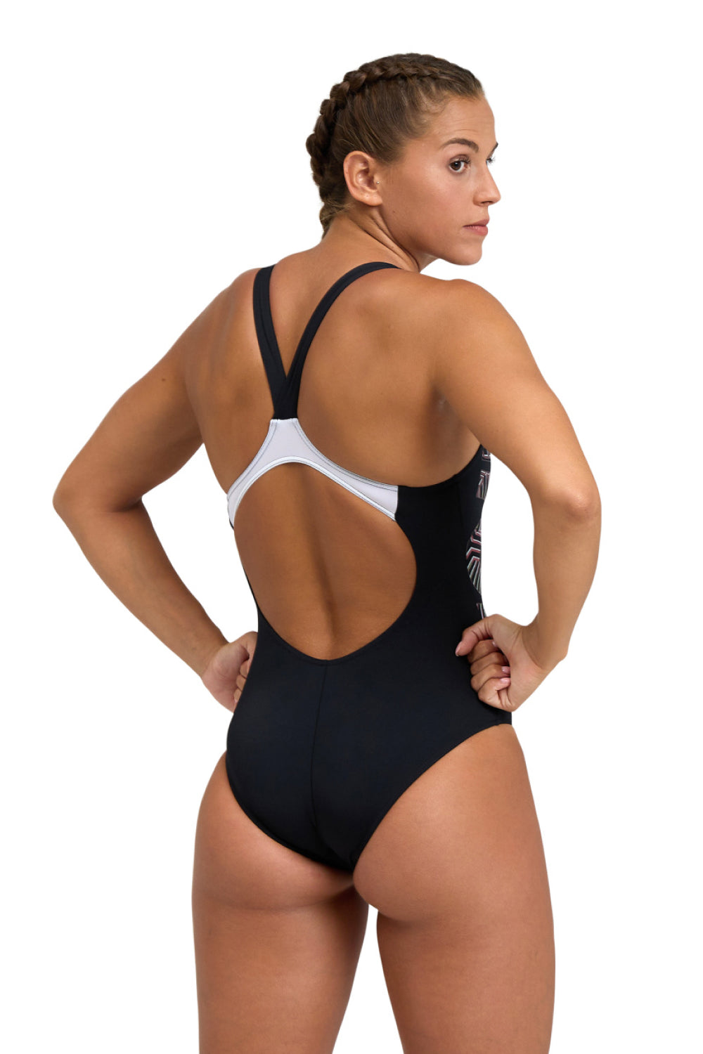 Malla De Entrenamiento Para Mujer Arena Women's Kikko Pro Swimsuit V Back Graphic Print