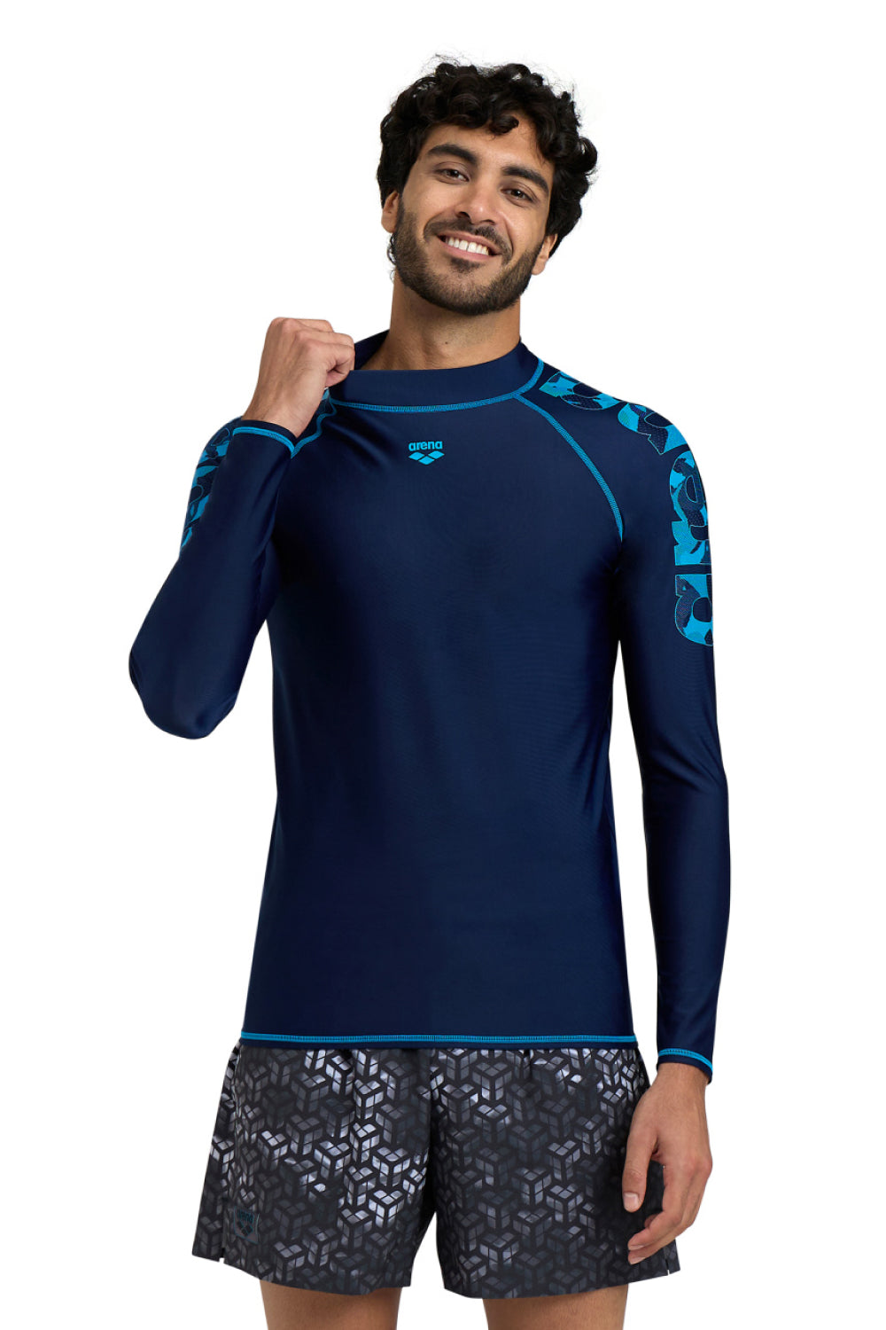 Remera de Lycra con Proteccion UV para Natación Masculina Hombre Arena Men's Rash Vest