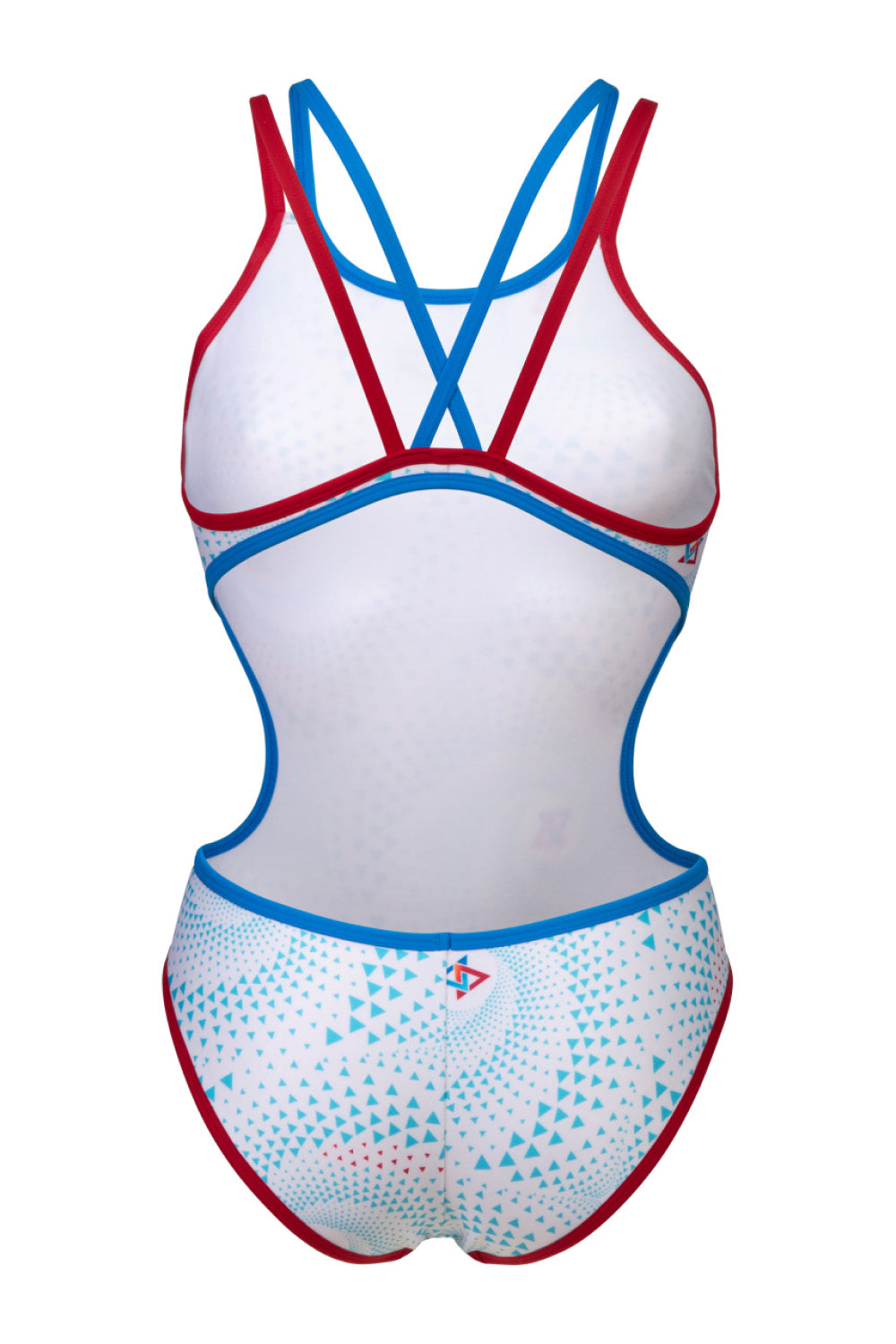 Malla De Entrenamiento Natación Mujer Arena Women's One Fireflow Swimsuit Double Cross Back