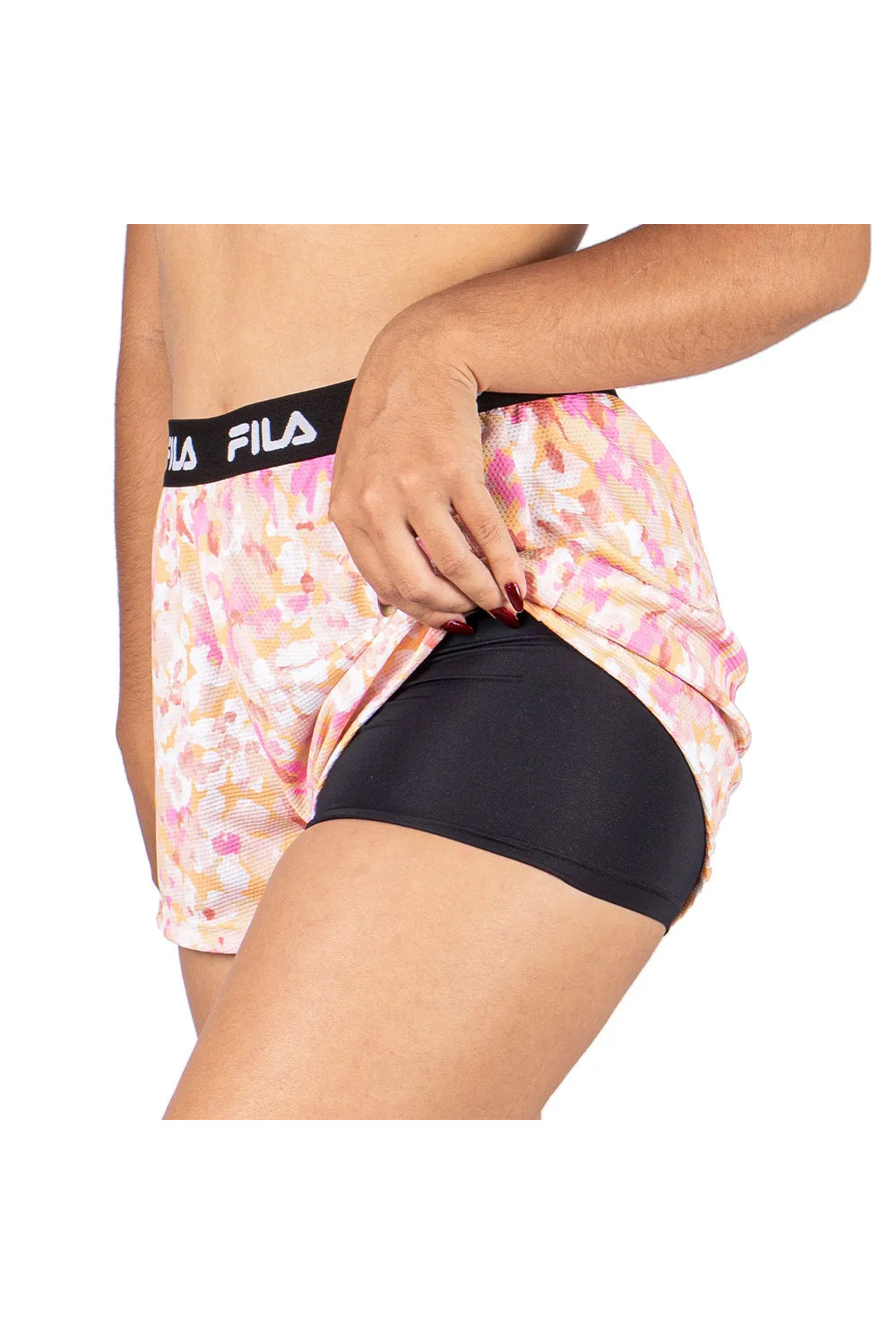 Short con Calza Deportivo Femenino Mujer Fila Flow Elastic