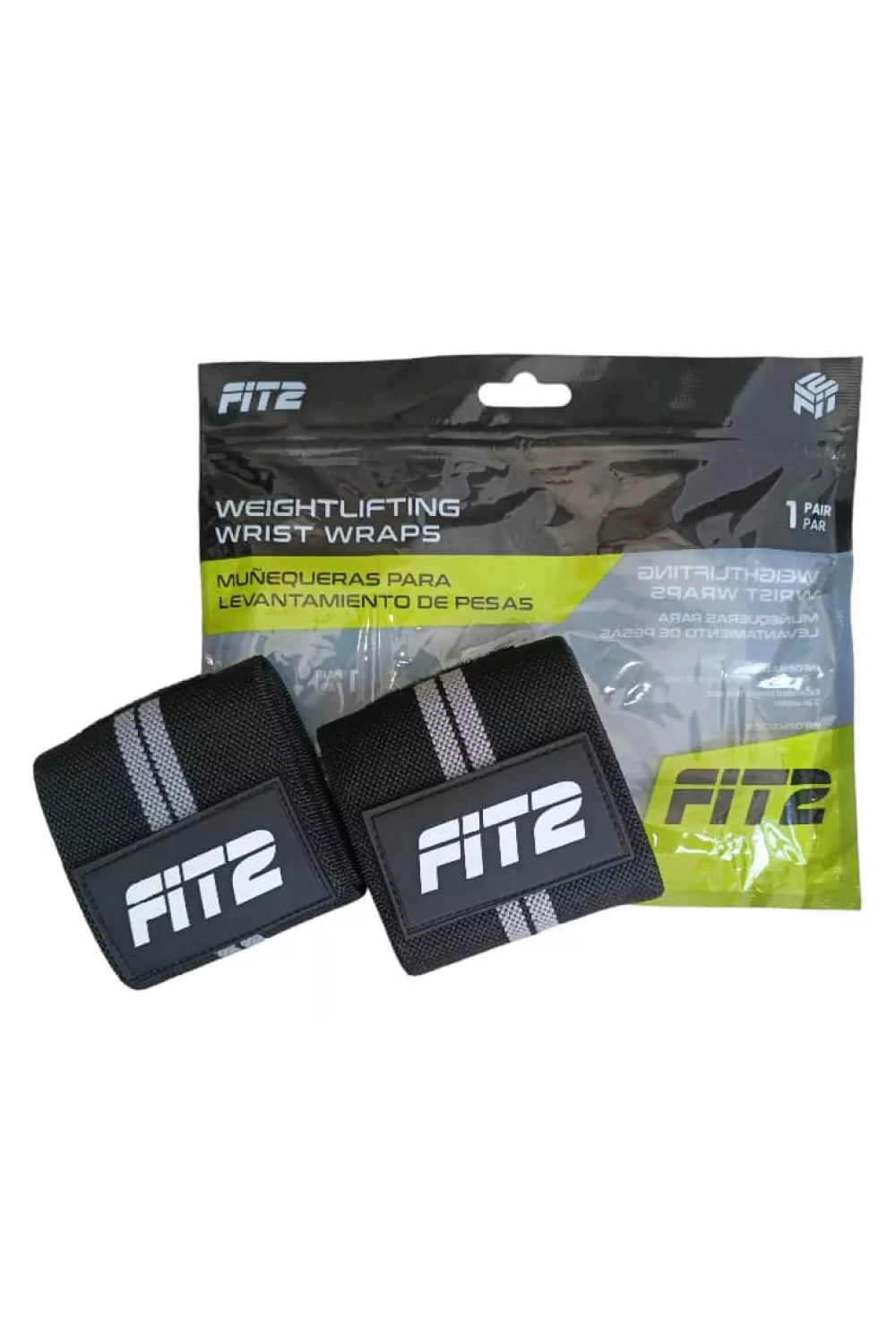 Muñequeras para Levantamiento de Pesas FIT2 Weightlifting Wrist Wraps