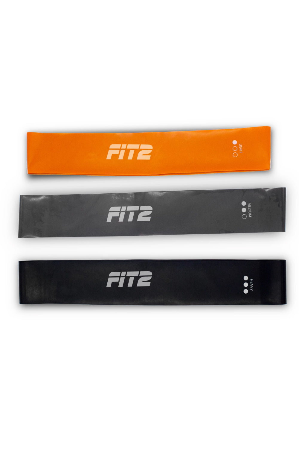 Bandas Elasticas Deportivas de Entrenamiento Fit2 Elastic Band Pack x3