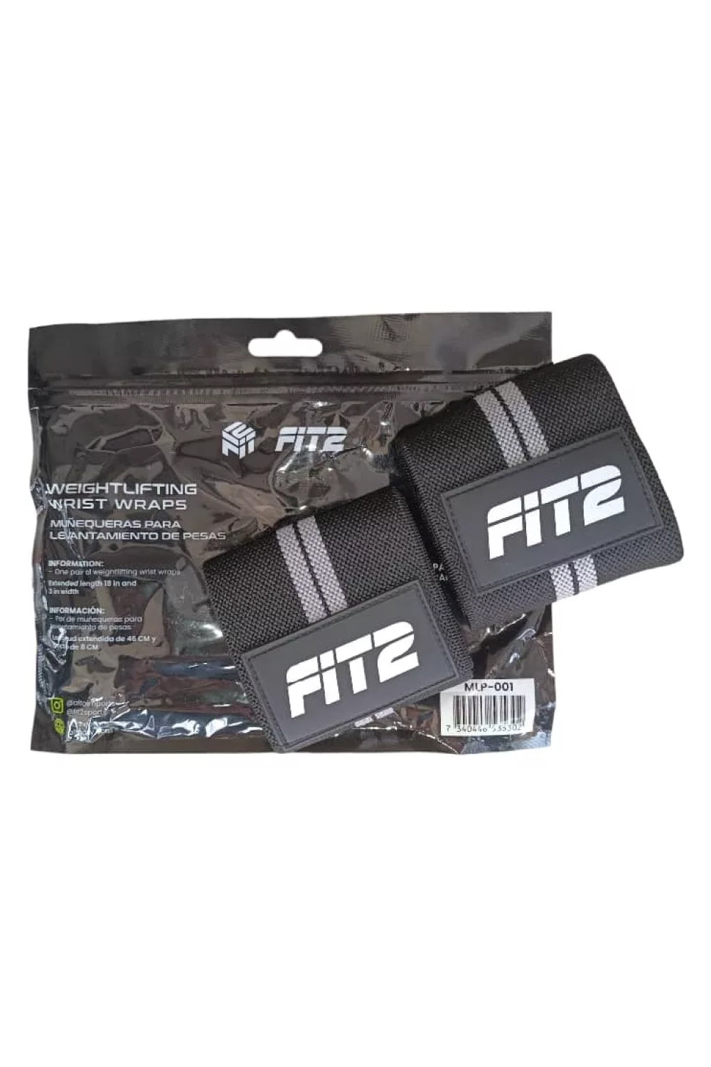 Muñequeras para Levantamiento de Pesas FIT2 Weightlifting Wrist Wraps