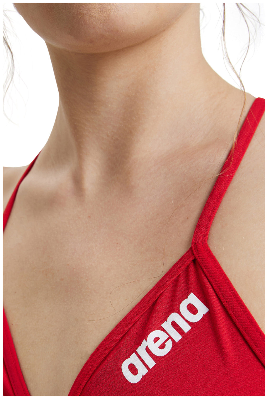 Malla Bikini Parte Superior De Entrenamiento Para Mujer Arena Team Swim Top Tie Back Solid